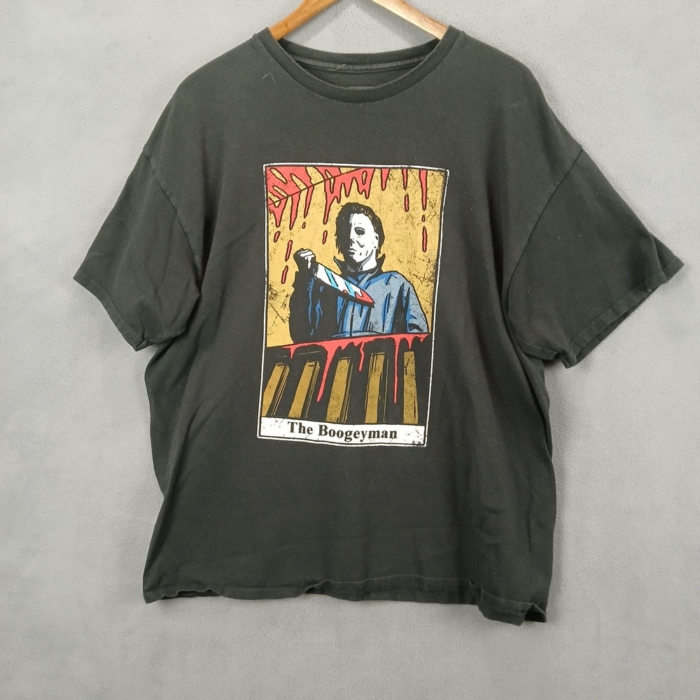John Carpenter's Halloween T Shirt Mens XL Black Cotton Horror Michael Meyers